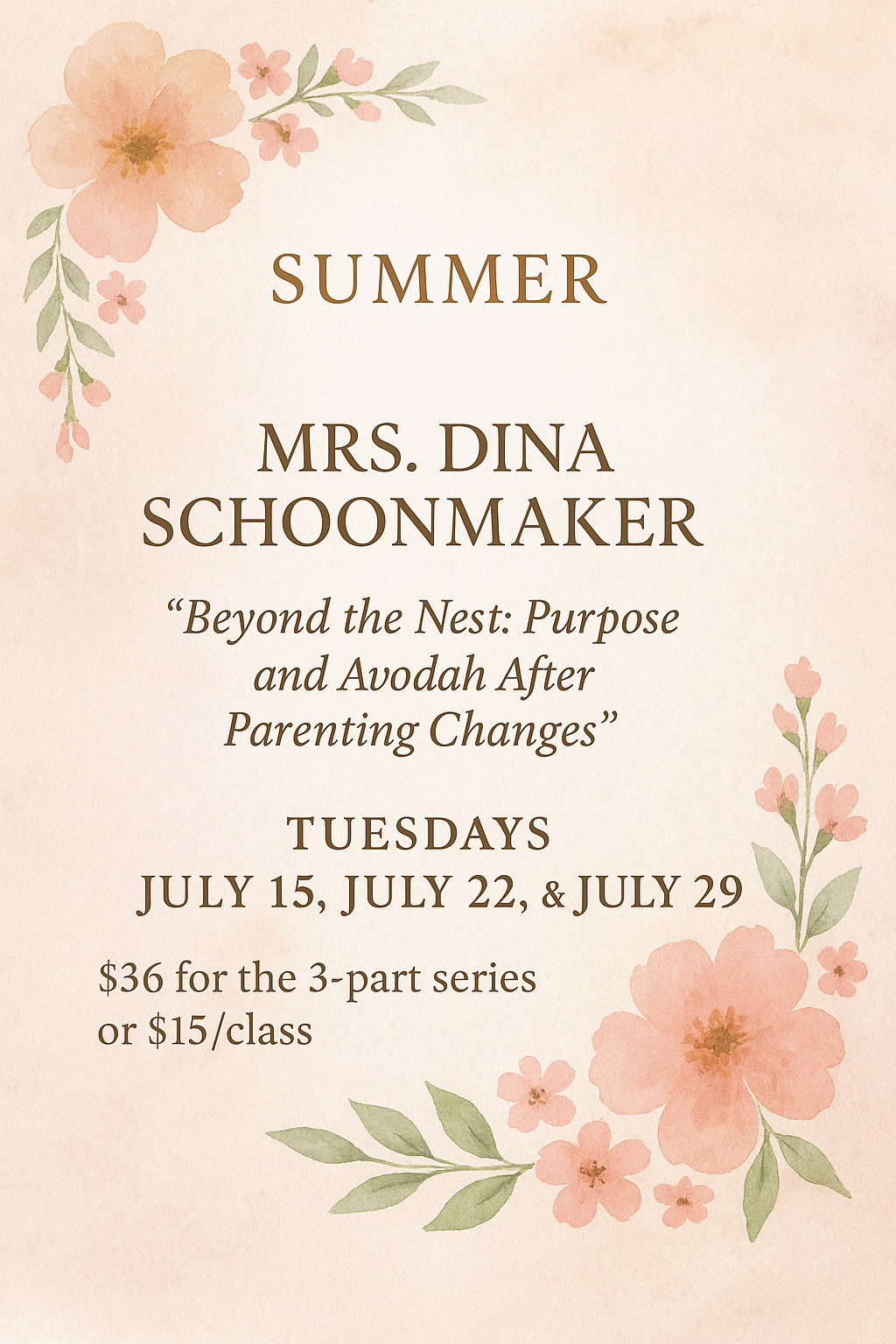 Beyond The Nest: Purpose And Avodah After Parenting Changes