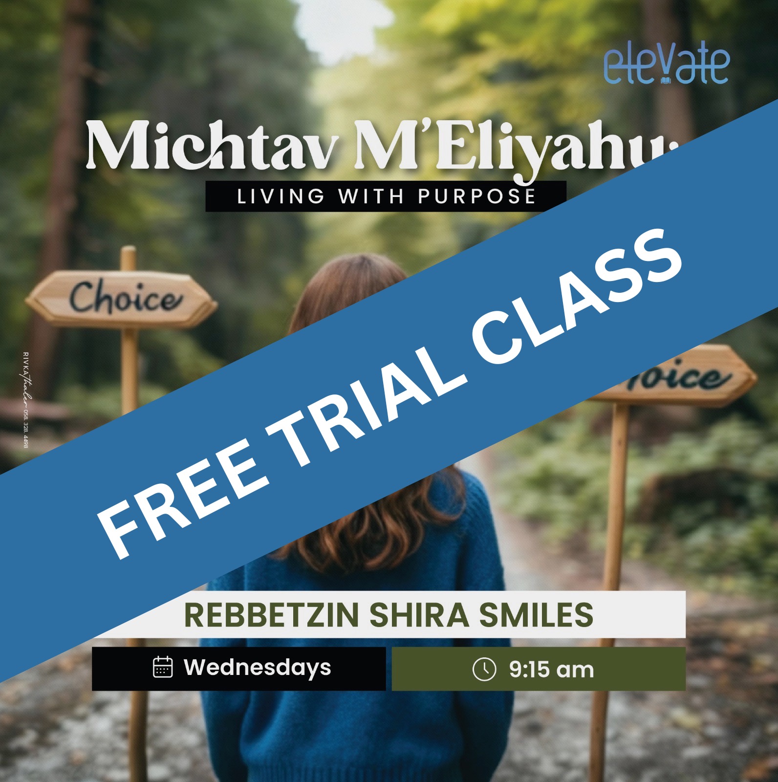 Michtav M’Eliyahu: Living With Purpose- Free Trial Class- Nov. 5